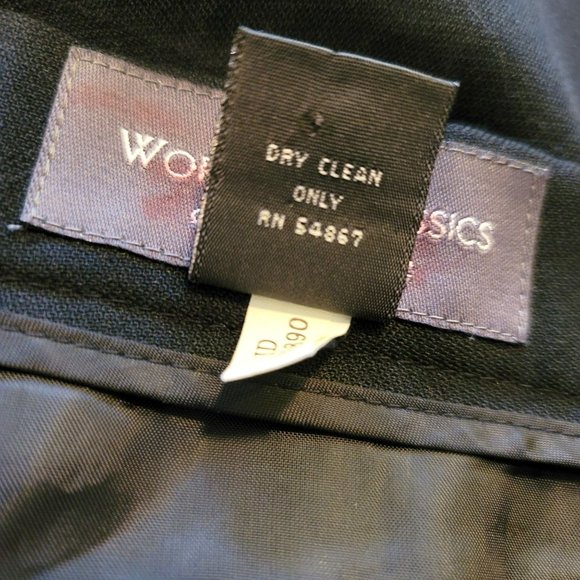 Working Classics Wool Blend Lined Pants Black Woman's Size 28 Plus JJ3095 - Picture 7 of 8